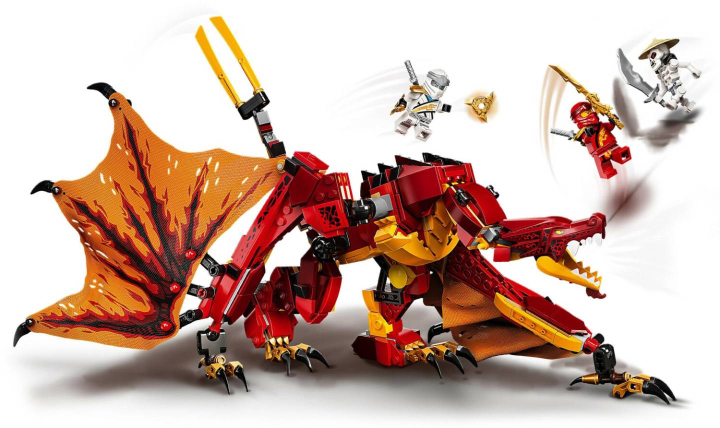 LEGO Ninjago - L'attaque du dragon de feu (71753)