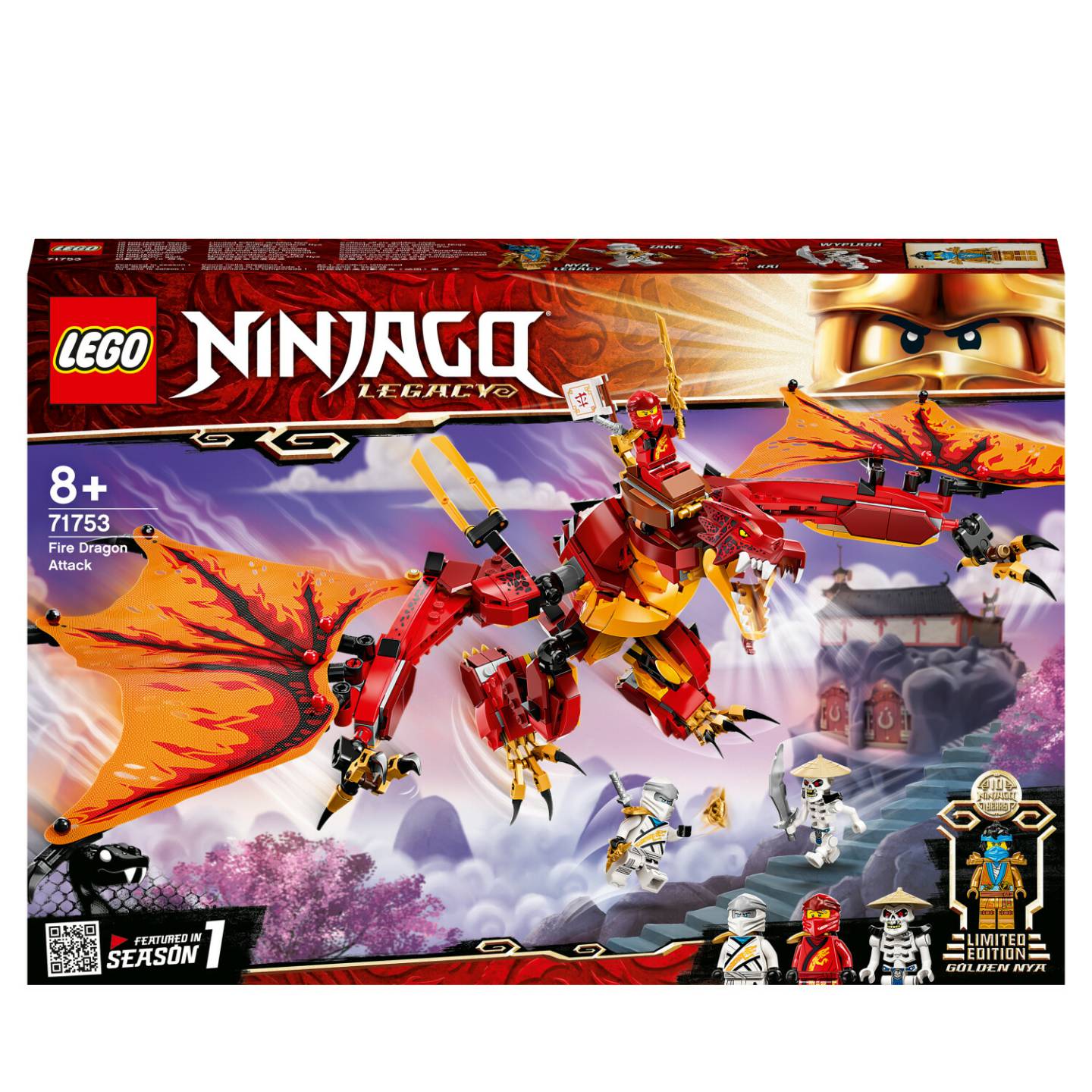 LEGO Ninjago - L'attaque du dragon de feu (71753)